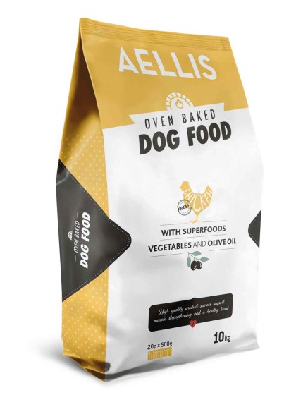 Aellis Oven Baked 10kg Ξηρά Τροφή για Ενήλικους Σκύλους με Κοτόπουλο
